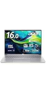Amazon.co.jp: Acer ノートパソコン Swift Lite 14 AI Core